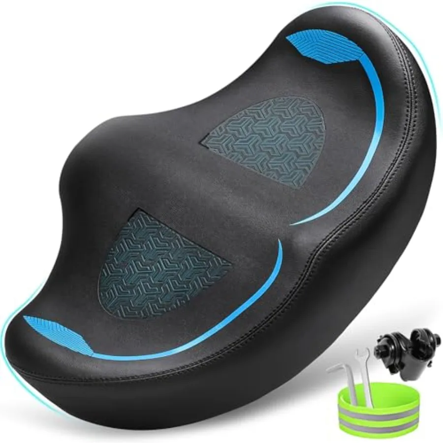 Noseless Oversized Bike Seat for Men Women Comfort Extra Wide Padded Bicycle Seat Cushion Large Comfortable Bike Saddle for Pel
Noseless Oversized Bike Seat for Men Women Comfort Extra Wide Padded Bicycle Seat Cushion Large Comfortable Bike Saddle for Pel