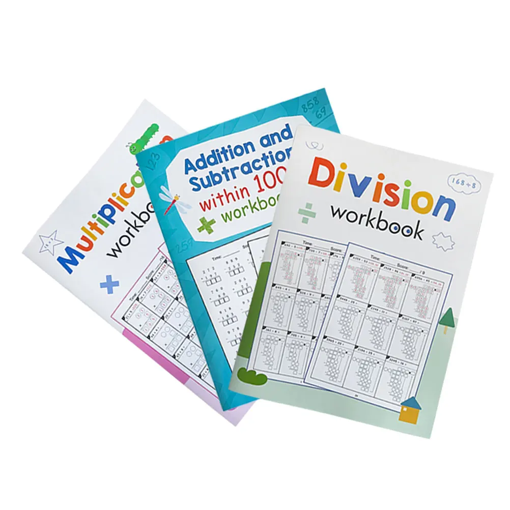 3pcs Math Workbook Kids Mathematics Practice Book Multiplication Division Drills Exercises Learning
3pcs Math Workbook Kids Mathematics Practice Book Multiplication Division Drills Exercises Learning
