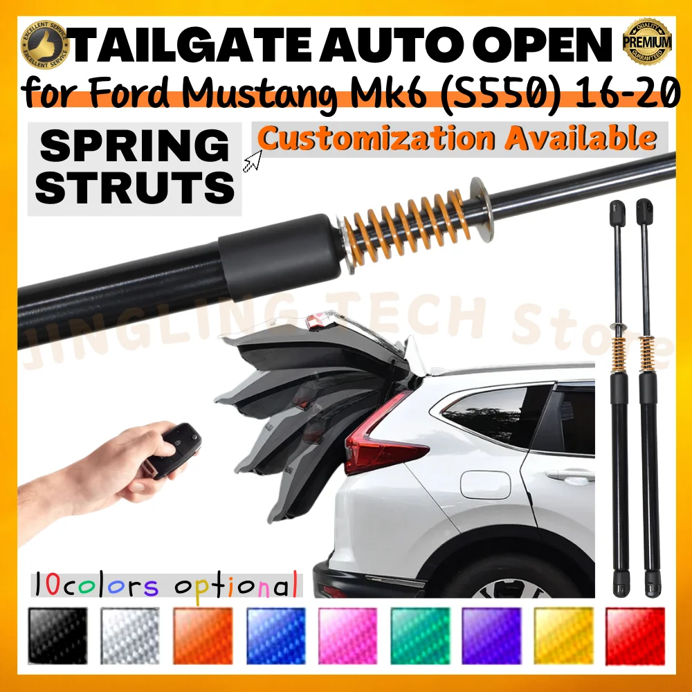 Qty(2) Trunk Struts with Spring for Ford Mustang Mk6 (S550) W/O Spoiler 2016-2020 Rear Tailgate Boot Lift Support Shock Absorber
Qty(2) Trunk Struts with Spring for Ford Mustang Mk6 (S550) W/O Spoiler 2016-2020 Rear Tailgate Boot Lift Support Shock Absorber