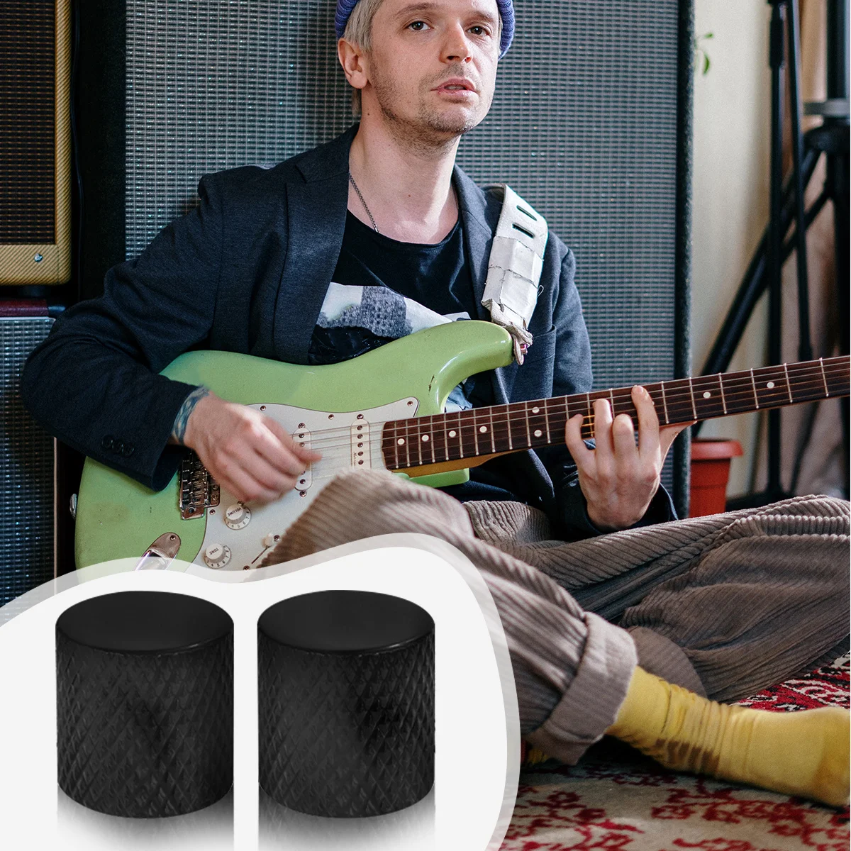 6Pcs Durable Black Metal Electric Guitar Bass Tone Knob Flat Replacement Accessory for Guitar Bass Knob 
6Pcs Durable Black Metal Electric Guitar Bass Tone Knob Flat Replacement Accessory for Guitar Bass Knob