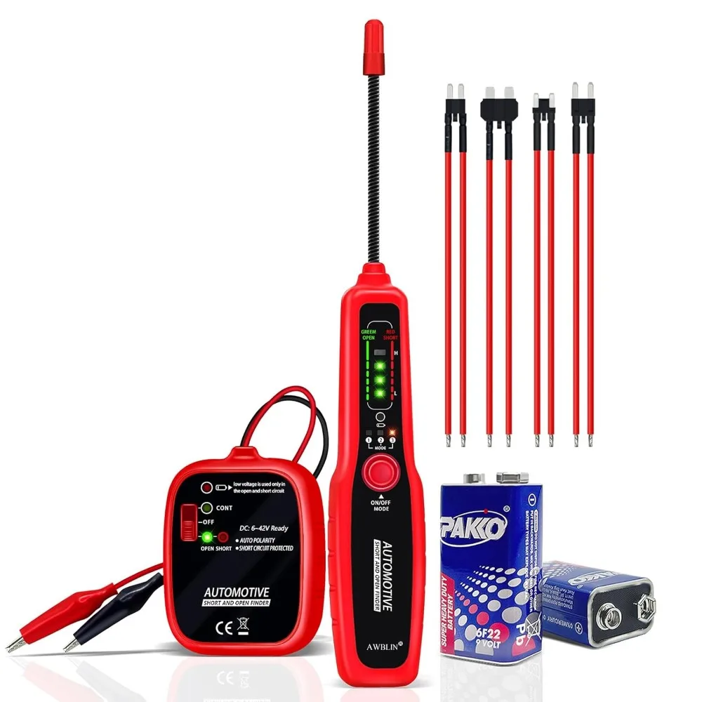 Automotive Wire Tracer Open Short Finder Circuit Tester 6V to 42V DC
Automotive Wire Tracer Open Short Finder Circuit Tester 6V to 42V DC