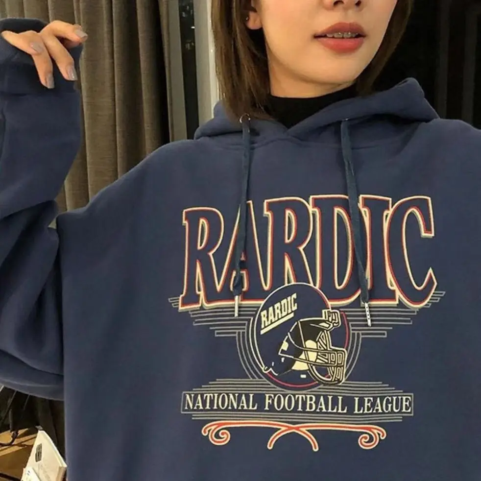 Women Winter Tops Plus Velvet Thick Hooded Sweatshirt Autumn New Loose Streetwear Ladies Fashion Tops Black Blue Hoodie M-2XL
Women Winter Tops Plus Velvet Thick Hooded Sweatshirt Autumn New Loose Streetwear Ladies Fashion Tops Black Blue Hoodie M-2XL