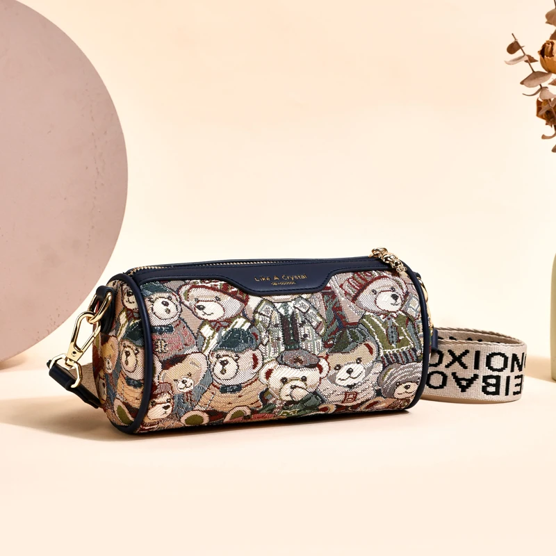 fashion Barrel-shaped crossbody bags for women BeiBaoBao women's bag 2023 kawaii bear pattern women shoulder bag for Girls samll
fashion Barrel-shaped crossbody bags for women BeiBaoBao women's bag 2023 kawaii bear pattern women shoulder bag for Girls samll