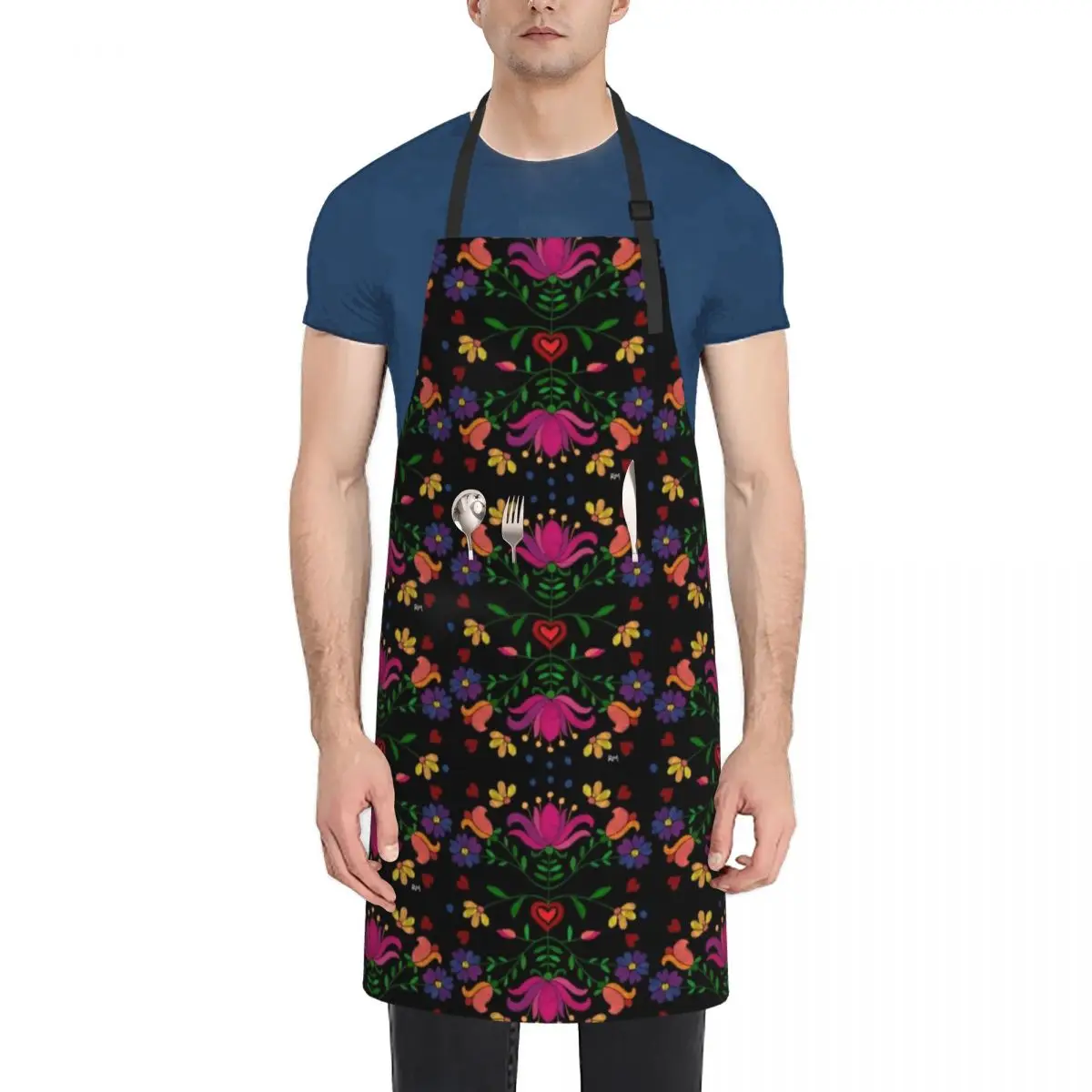 Colorful Mexican Embroidery Apron Waterproof kitchen item Cooking Clothes Men's Kitchen Apron
Colorful Mexican Embroidery Apron Waterproof kitchen item Cooking Clothes Men's Kitchen Apron