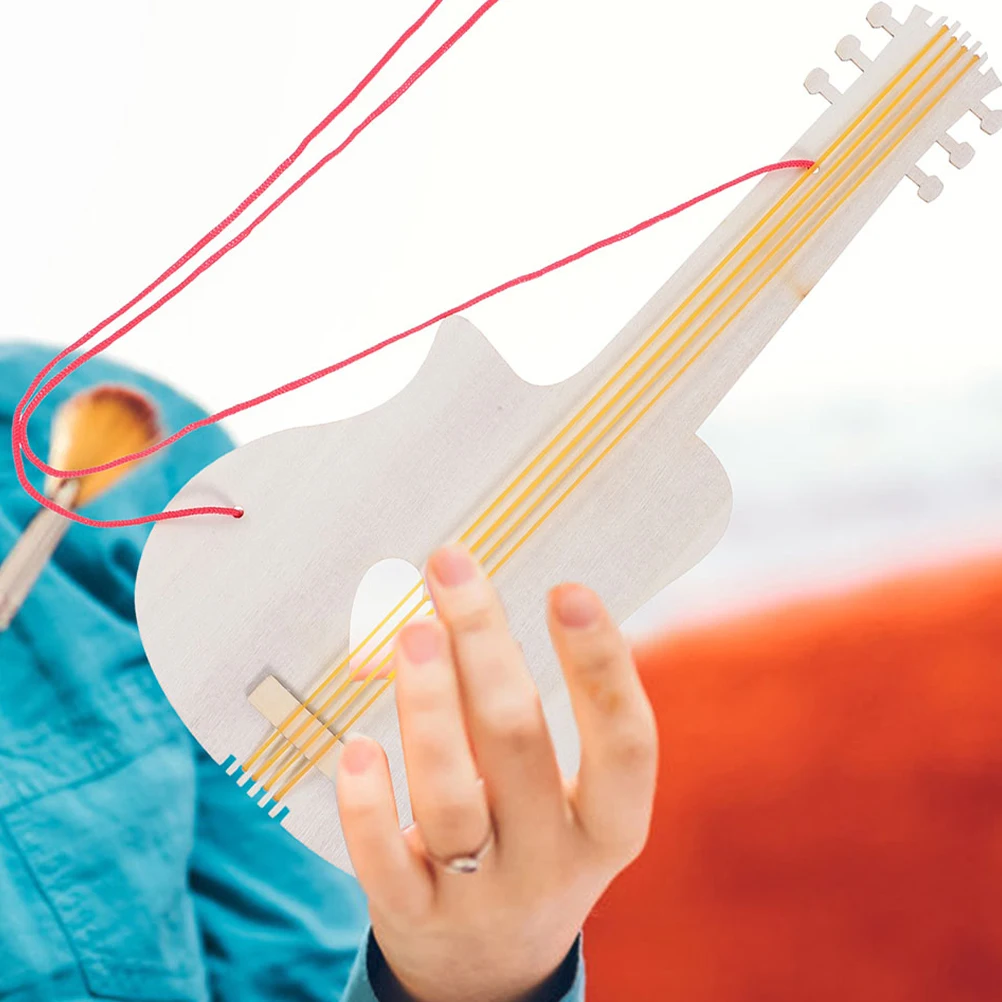 4pcs Kids Wooden Guitar Kindergarten Musical Instrument DIY Craft Toy Mini Guitar ornaments Blank Cutouts Student
4pcs Kids Wooden Guitar Kindergarten Musical Instrument DIY Craft Toy Mini Guitar ornaments Blank Cutouts Student