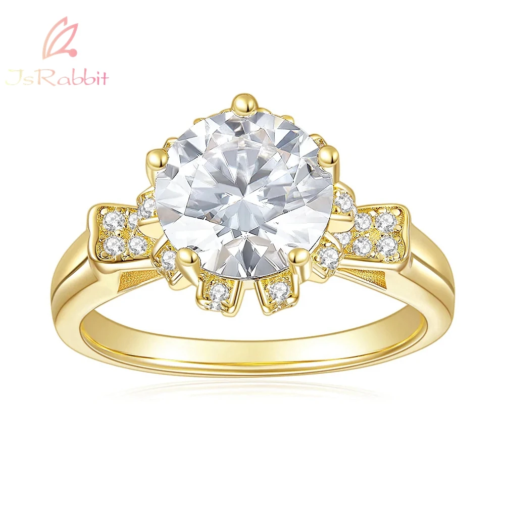 IsRabbit 10K 14K 18K Gold Round 1CT VVS1 D Color Real Moissanite Wedding Engagement Anniversary Ring Fine Jewelry Drop Shipping
IsRabbit 10K 14K 18K Gold Round 1CT VVS1 D Color Real Moissanite Wedding Engagement Anniversary Ring Fine Jewelry Drop Shipping