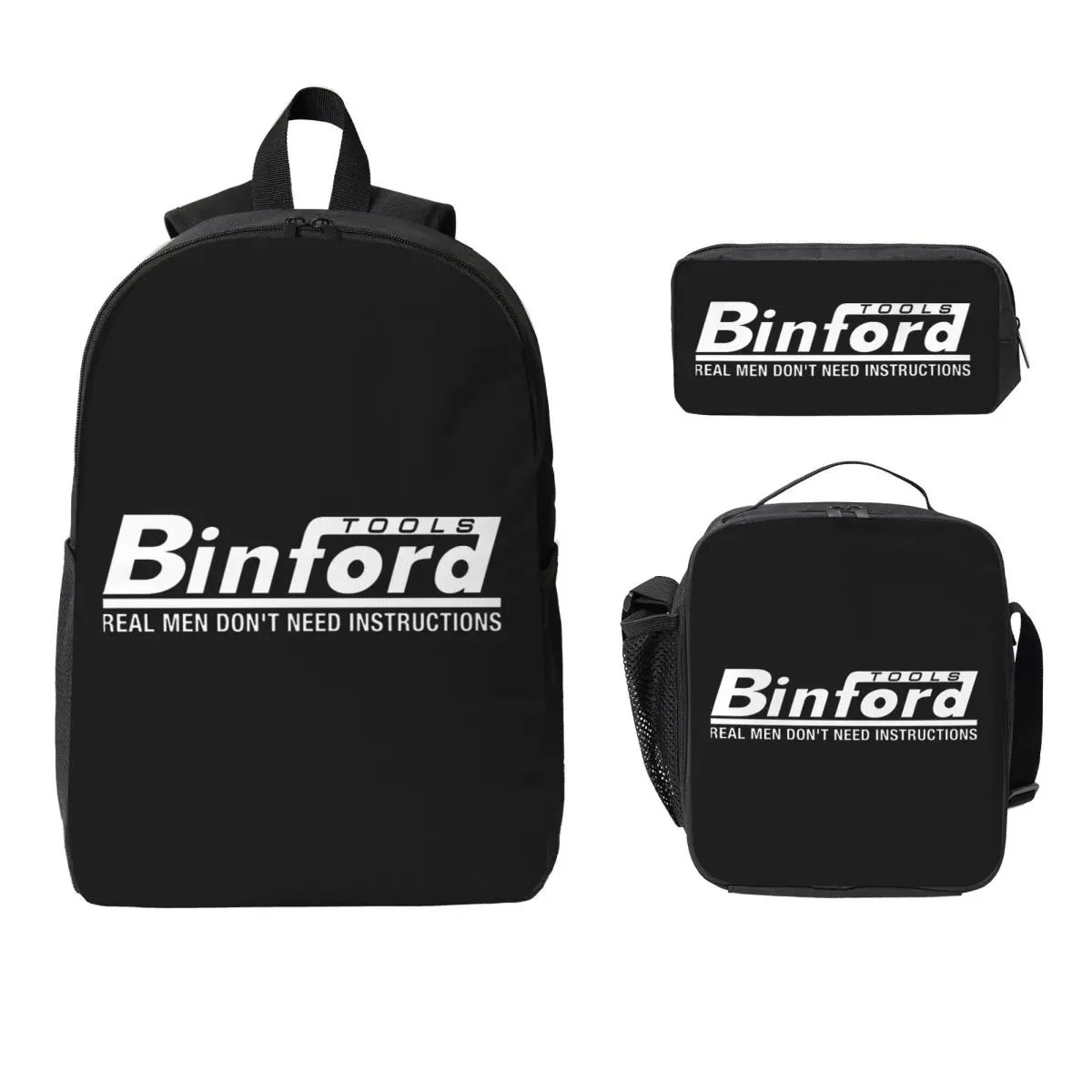 Binford Tools Backpack Student BookBag School Bag Computer Shoulder Bags 3ps Insulated Lunch Bag Pencil Case
Binford Tools Backpack Student BookBag School Bag Computer Shoulder Bags 3ps Insulated Lunch Bag Pencil Case