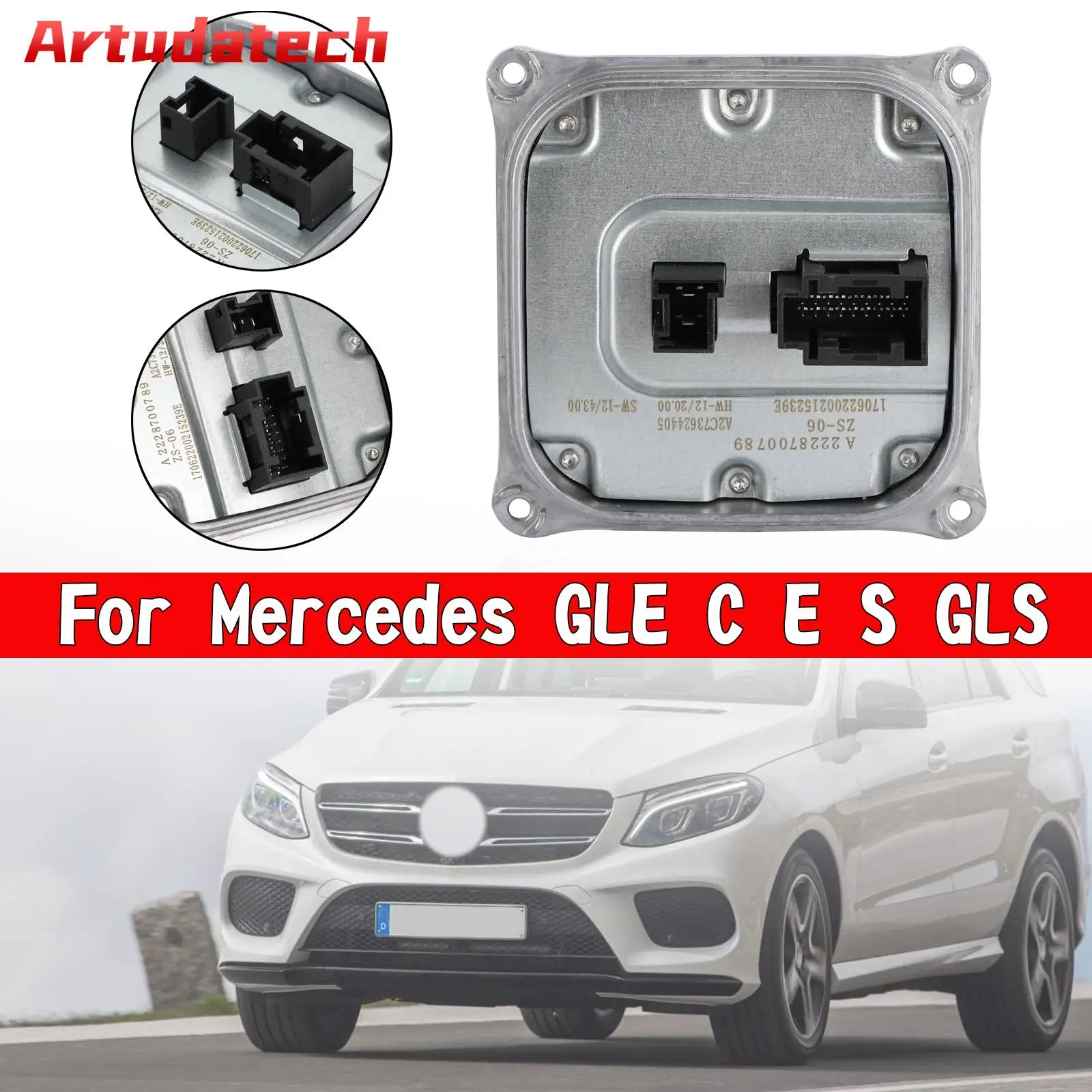 Artudatech Φ модуль управления передней фары, компьютерный балласт A2228700789 для Mercedes GLE C E S
Artudatech Φ модуль управления передней фары, компьютерный балласт A2228700789 для Mercedes GLE C E S