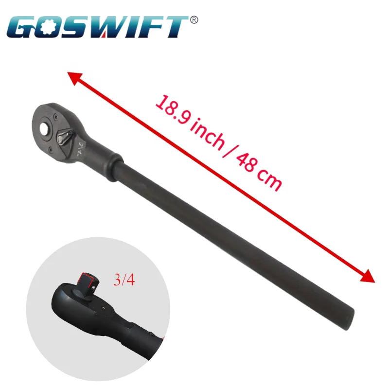 GOSWIFT 3/4 inch Drive Heavy Duty Large Ratchet Wrench Fast Sockets Wrench Head 19mm Square Hole Repair Tools
GOSWIFT 3/4 inch Drive Heavy Duty Large Ratchet Wrench Fast Sockets Wrench Head 19mm Square Hole Repair Tools