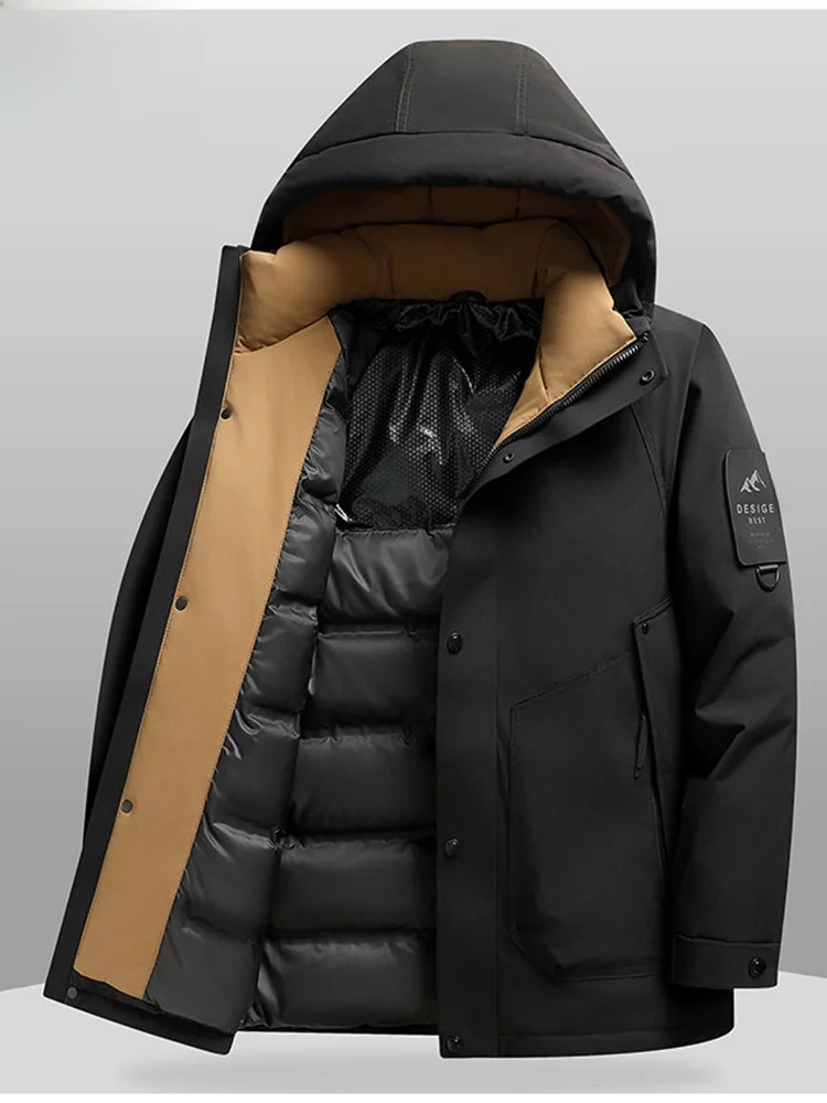 Мужская пуховая куртка Thiened Outdoor с капюшоном, защита от холода, теплая повседневная молния, украшение из полиэфирного волокна, ветрозащитный дизайн
Мужская пуховая куртка Thiened Outdoor с капюшоном, защита от холода, теплая повседневная молния, украшение из полиэфирного волокна, ветрозащитный дизайн