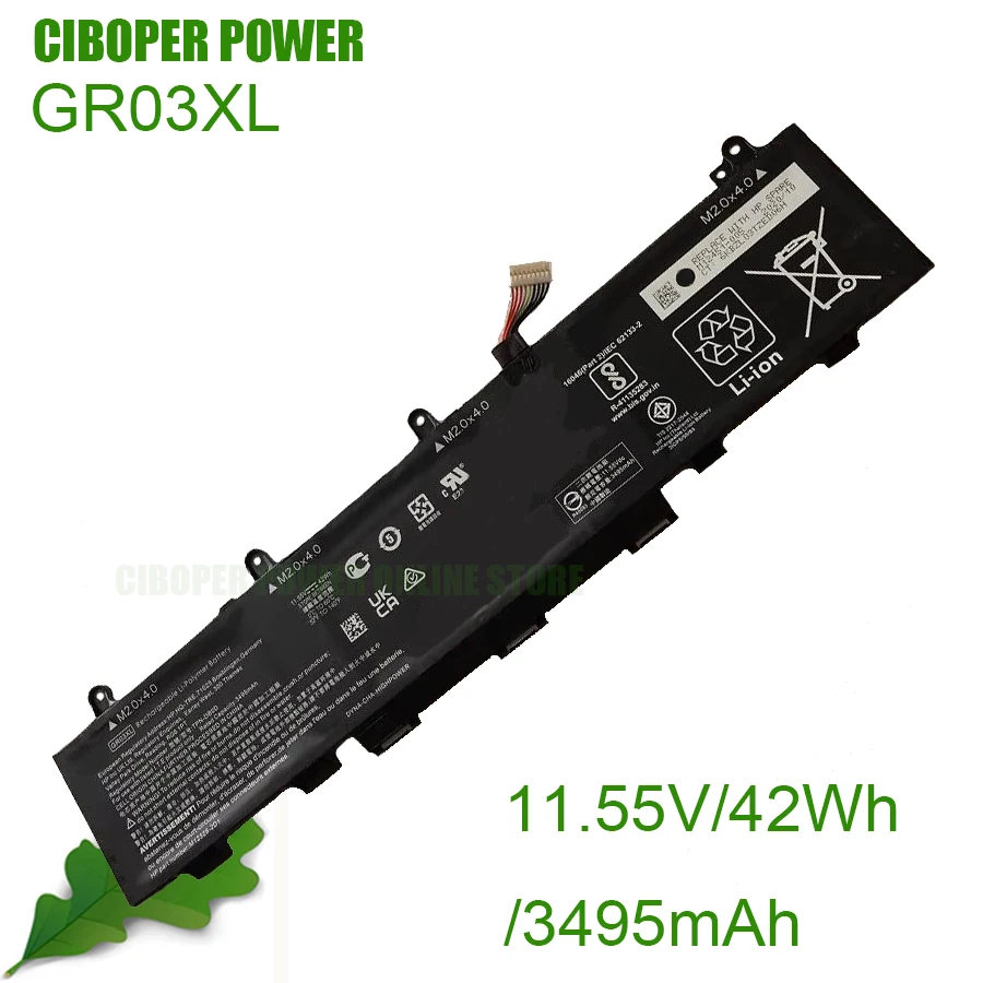 CP Аккумулятор для ноутбука GR03XL 11,55 в/3495 мА/ч/42WhM12328-2C1 M12328-2D1 GR03042XL для ProBook 635 AERO G7 Series 2N2T0UT
CP Аккумулятор для ноутбука GR03XL 11,55 в/3495 мА/ч/42WhM12328-2C1 M12328-2D1 GR03042XL для ProBook 635 AERO G7 Series 2N2T0UT