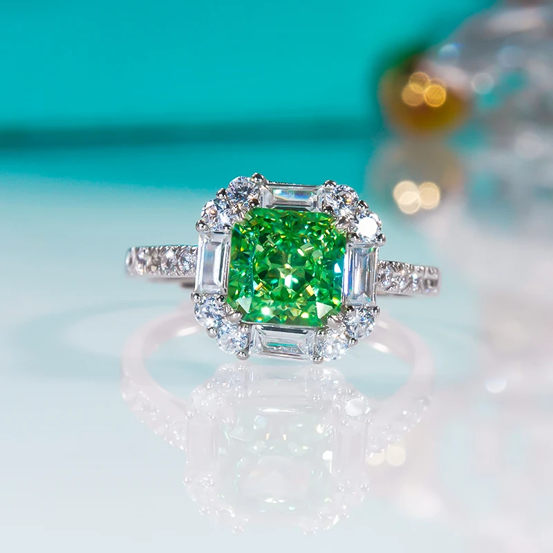 QINHUAN Fashion Classic Square Sterling Silver Ring Green Synthetic Spinel Everyday High Jewelry Unique Latest Luxury
QINHUAN Fashion Classic Square Sterling Silver Ring Green Synthetic Spinel Everyday High Jewelry Unique Latest Luxury