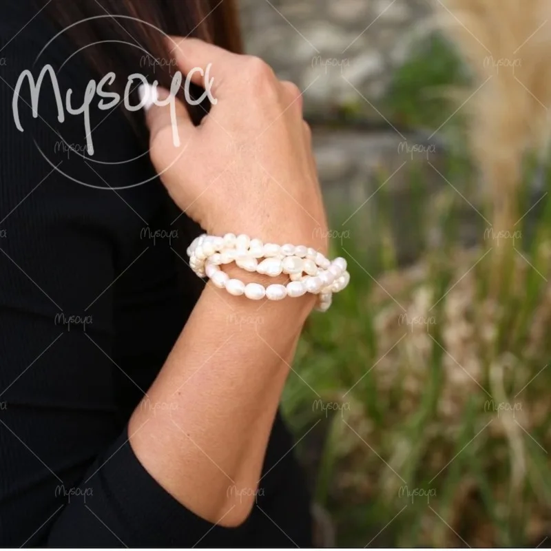 MYSOYA 4-5mm Exquisite Multi-layer Baroque Freshwater Pearl Bracelet with Gift Box,for Him/ Her,for Birthday/ Wedding Gift A0262
MYSOYA 4-5mm Exquisite Multi-layer Baroque Freshwater Pearl Bracelet with Gift Box,for Him/ Her,for Birthday/ Wedding Gift A0262