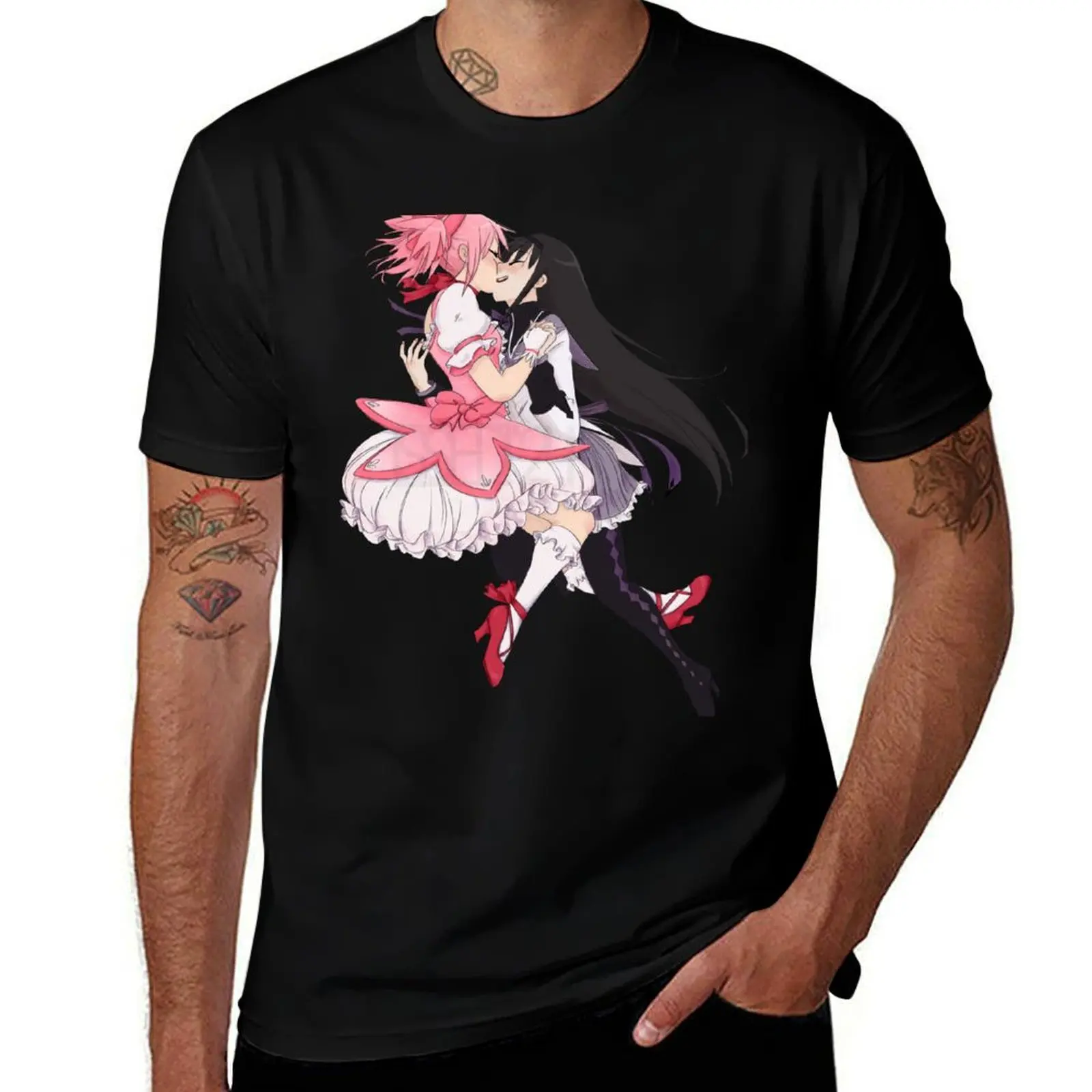 Madoka Magica Madoka and Homura T-Shirt boys whites croswit shirt man topping black t-shirts for men
Madoka Magica Madoka and Homura T-Shirt boys whites croswit shirt man topping black t-shirts for men