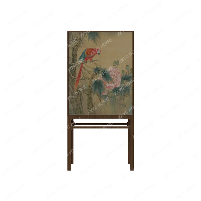 New Chinese-style household entrance door cabinet, living room sofa side cabinet
New Chinese-style household entrance door cabinet, living room sofa side cabinet