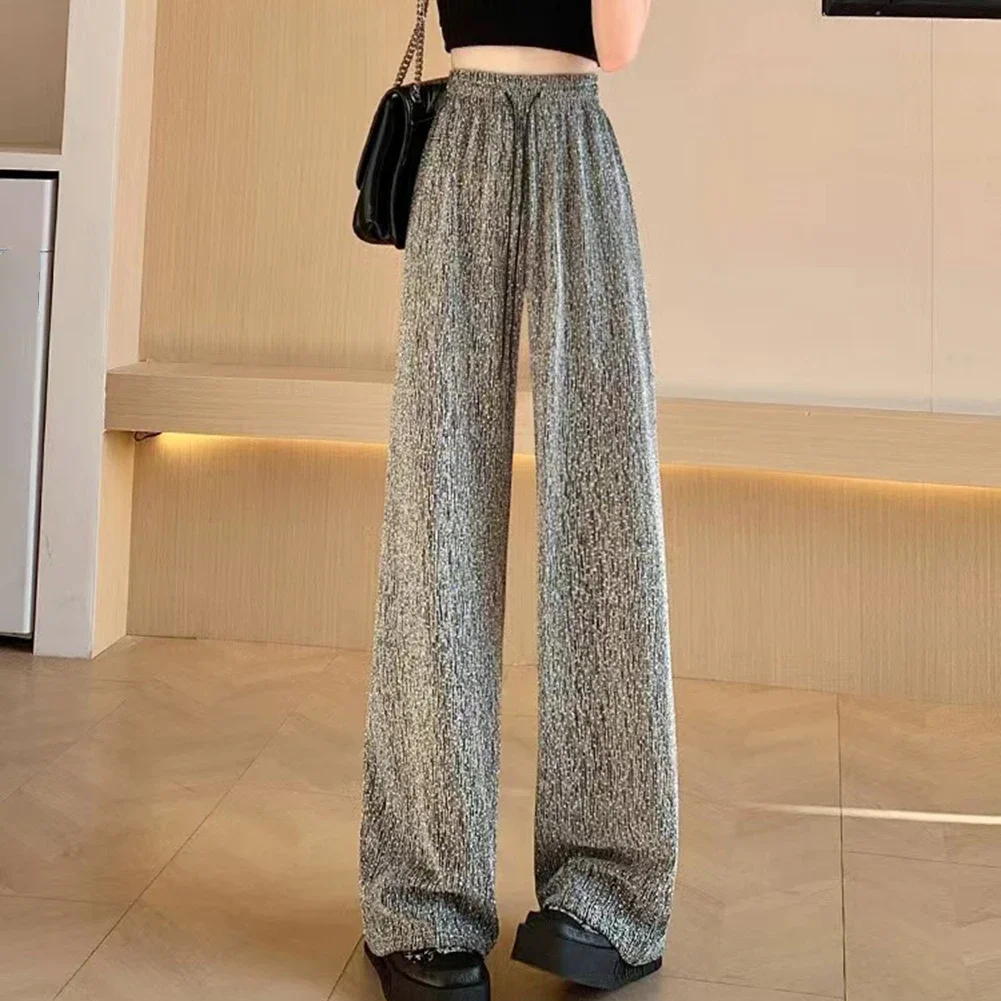 Shiny Diamonds Trousers Summer Wide Leg Trousers Casual Style Trousers Drape Design Pants Polyester Fabric Pants
Shiny Diamonds Trousers Summer Wide Leg Trousers Casual Style Trousers Drape Design Pants Polyester Fabric Pants