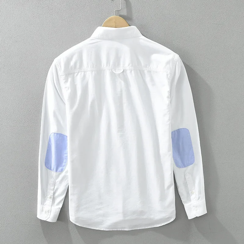 Korean Style Casual White Shirts Men Long Sleeve Spring Summer New Pure Cotton Shirt Male Daily Pocket Lapel Shirt Comfort Tops
Korean Style Casual White Shirts Men Long Sleeve Spring Summer New Pure Cotton Shirt Male Daily Pocket Lapel Shirt Comfort Tops