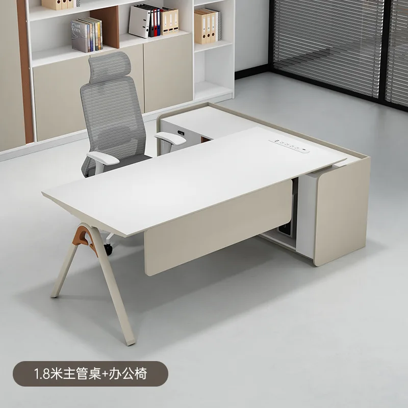 HYS Simple Modern Boss Desk Supervisor Desk Manager Assistant Minister Office Desk and Chair Combination
HYS Simple Modern Boss Desk Supervisor Desk Manager Assistant Minister Office Desk and Chair Combination