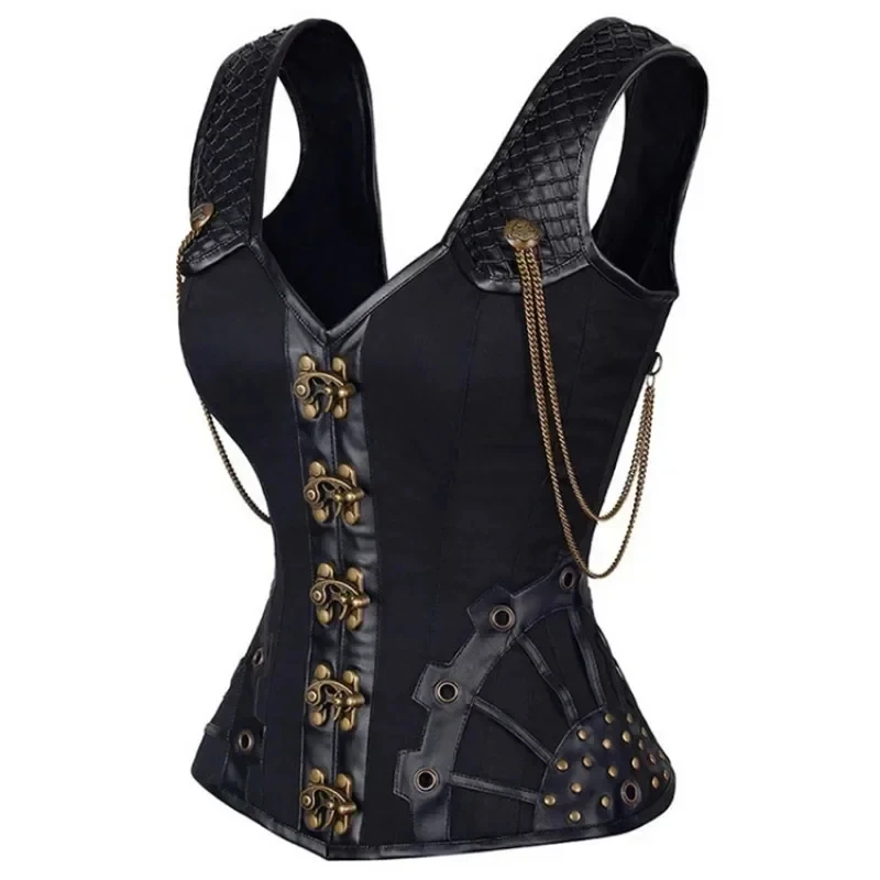 Steampunk Corsets And Bustiers Shoulder Straps Corset Gothic Punk Corselet Vintage Overbust Burlesque Basque Sexy Costume
Steampunk Corsets And Bustiers Shoulder Straps Corset Gothic Punk Corselet Vintage Overbust Burlesque Basque Sexy Costume