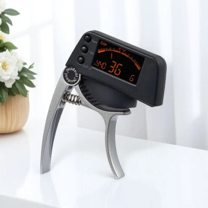 2-In-1 Electronic Guitar Digital LCD Acoustic Electric Tuner with Capo High Sensitivity Durable Steel Spring LCD for Ukulele
2-In-1 Electronic Guitar Digital LCD Acoustic Electric Tuner with Capo High Sensitivity Durable Steel Spring LCD for Ukulele