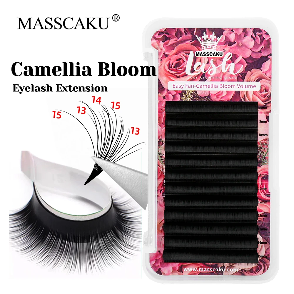 MASSCAKU New Style C/CC/D/D/DD Curl Korean PBT Fiber Easy Fanning Eyelashes Lightweight Camellia Blooming Lash for Beauty Salon
MASSCAKU New Style C/CC/D/D/DD Curl Korean PBT Fiber Easy Fanning Eyelashes Lightweight Camellia Blooming Lash for Beauty Salon