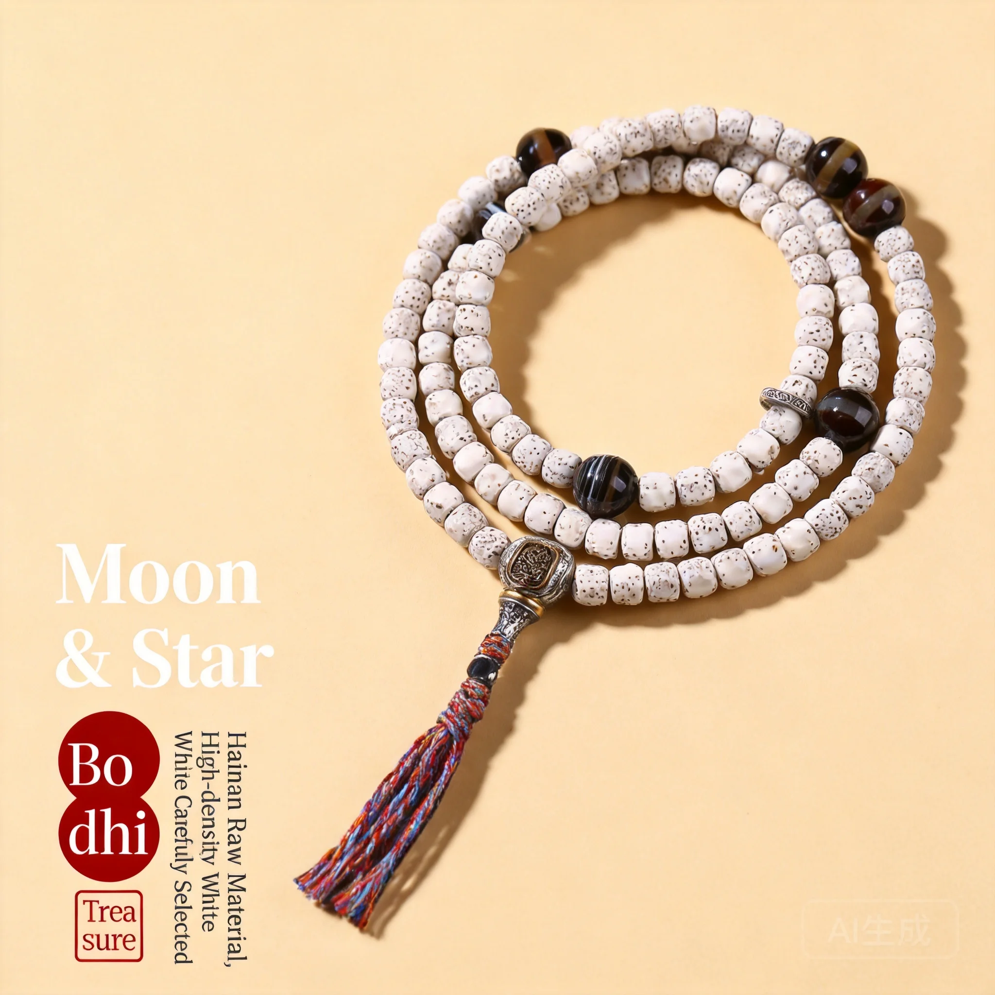 Traditional Chinese Style Auspicious 108 Beads Star Moon Bodhi Mala Bracelet Lucky Blessing Wealth Attracting Tibetan Silver Aga
Traditional Chinese Style Auspicious 108 Beads Star Moon Bodhi Mala Bracelet Lucky Blessing Wealth Attracting Tibetan Silver Aga
