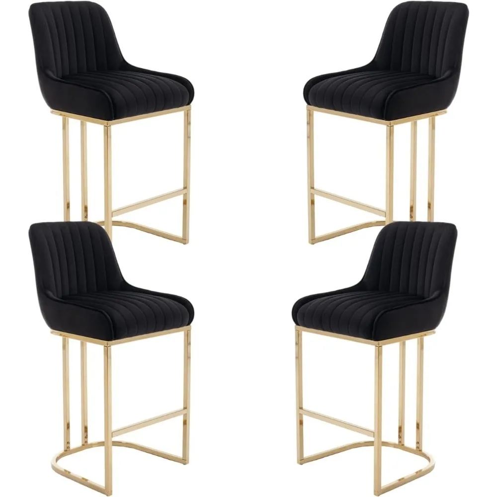 Height Bar Stools Set of2Comfortable Velvet Upholstered Breakfast Barstools with Back and Gold Base Elegant
Height Bar Stools Set of2Comfortable Velvet Upholstered Breakfast Barstools with Back and Gold Base Elegant