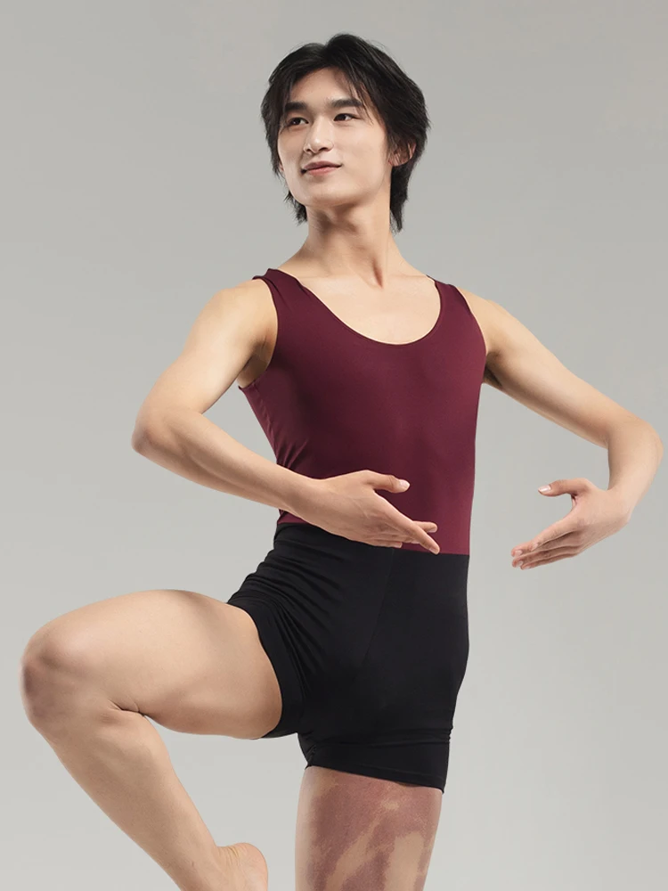Men's Bodysuit Sexy Tight Sports Cotton Ballet Training Tights Sleeveless Vest Professional Dancewearm Men Club Jumpsuit
Men's Bodysuit Sexy Tight Sports Cotton Ballet Training Tights Sleeveless Vest Professional Dancewearm Men Club Jumpsuit