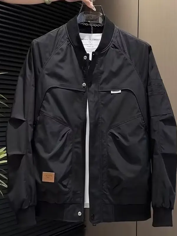 Мужская приталенная куртка с воротником, повседневная одежда в стиле ретро, американская новинка, весенне-осенняя модная верхняя одежда, полиэстер, ткань быка
Мужская приталенная куртка с воротником, повседневная одежда в стиле ретро, американская новинка, весенне-осенняя модная верхняя одежда, полиэстер, ткань быка