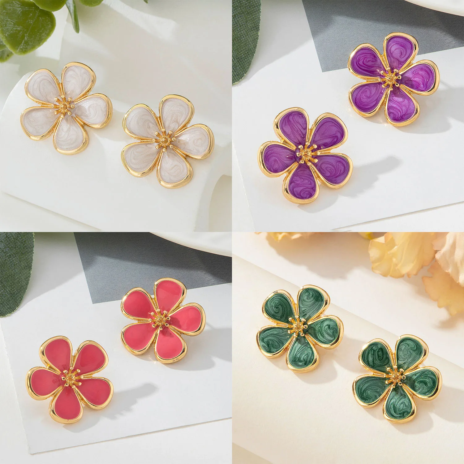 Милые металлические серьги с капельным маслом и цветком, новые маленькие и свежие серьги в стиле отпуска
Милые металлические серьги с капельным маслом и цветком, новые маленькие и свежие серьги в стиле отпуска