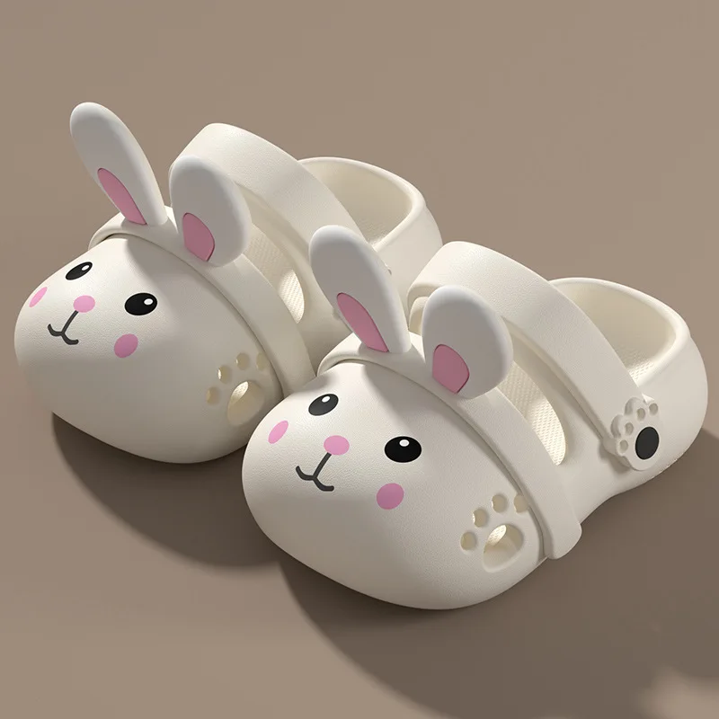 Cute Rabbit Boys Girls Slippers Summer Cartoon 3D Barefoot Clogs Shoes For Children EVA Soft Bottom Toddler Kids Beach Slippers
Cute Rabbit Boys Girls Slippers Summer Cartoon 3D Barefoot Clogs Shoes For Children EVA Soft Bottom Toddler Kids Beach Slippers