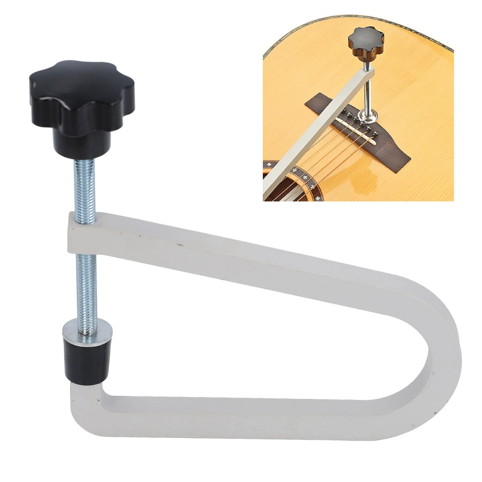 Acoustic Guitar Bridge Clamp Cast Steel Deep Throat U Clamp Folk Guitar Repair Tool R258 Gray Guitar Luthier Fixing Tool
Acoustic Guitar Bridge Clamp Cast Steel Deep Throat U Clamp Folk Guitar Repair Tool R258 Gray Guitar Luthier Fixing Tool