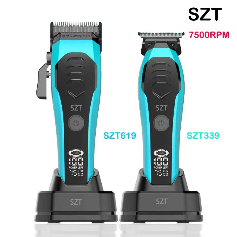 Профессиональная машинка для стрижки волос SZT619, 7500 об/мин, прецизионные стальные острые угловые лезвия, ЖК-дисплей, зарядная база, машина для стрижки волос
Профессиональная машинка для стрижки волос SZT619, 7500 об/мин, прецизионные стальные острые угловые лезвия, ЖК-дисплей, зарядная база, машина для стрижки волос