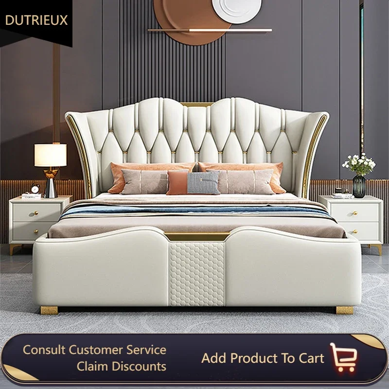 American Storage Double Bed Elegant European Style Comferter Luxury Queen Bed Frame Modern Princess Cama Casal Bedroom Furniture
American Storage Double Bed Elegant European Style Comferter Luxury Queen Bed Frame Modern Princess Cama Casal Bedroom Furniture