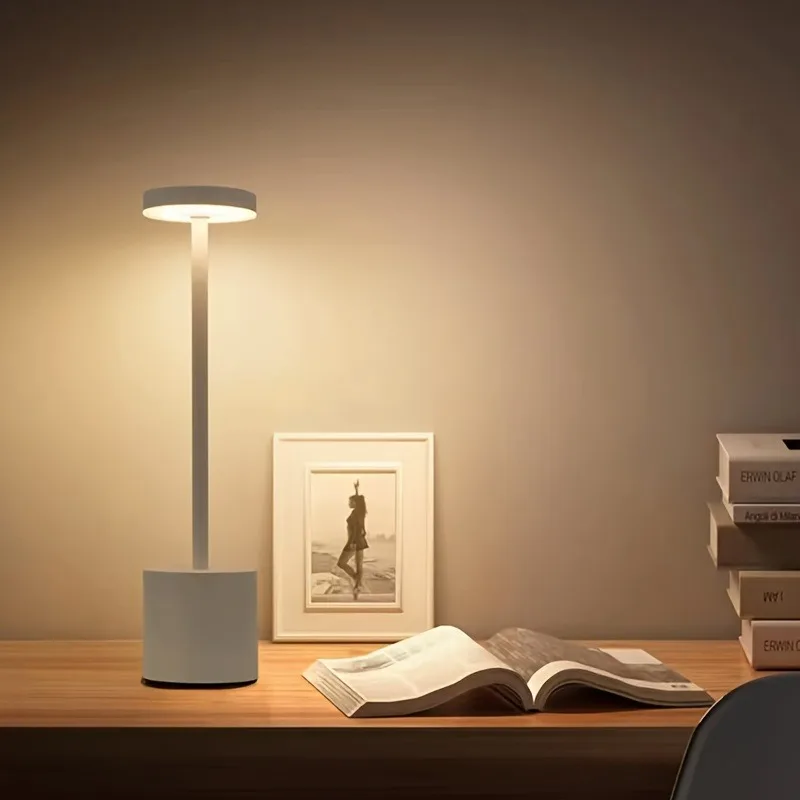 Touch Control LED Table Lamp, 3-Color Light Dimmable Desk Lamp, Type-C Rechargeable for Bedroom, Office
Touch Control LED Table Lamp, 3-Color Light Dimmable Desk Lamp, Type-C Rechargeable for Bedroom, Office