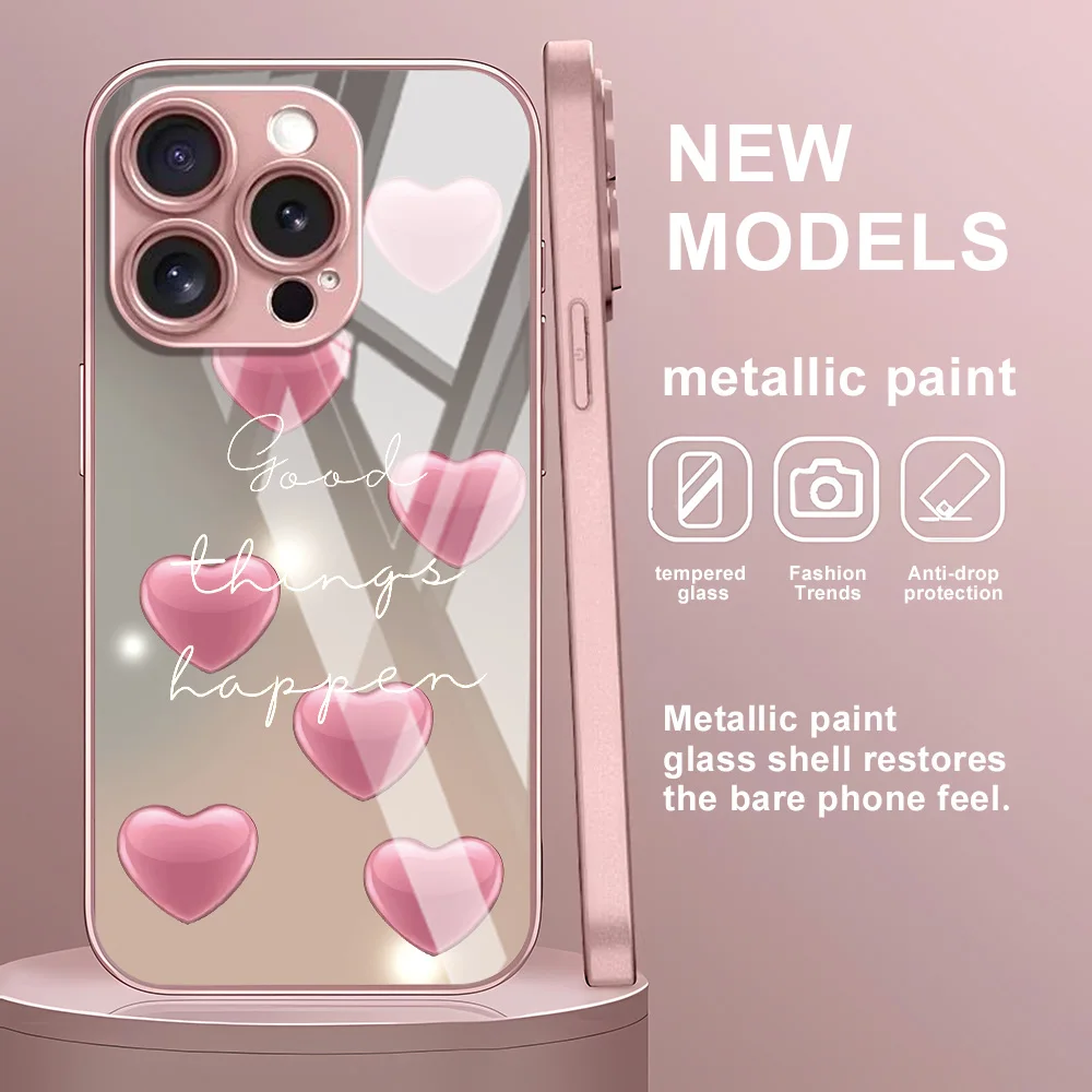 Tempered Glass Case For iPhone 16 Pro Cases iPhone 17 Air 16 Pro Max 15 14 Plus 13 12 11 X XS XR 7 8 SE2 Fundas Love Heart Cover
Tempered Glass Case For iPhone 16 Pro Cases iPhone 17 Air 16 Pro Max 15 14 Plus 13 12 11 X XS XR 7 8 SE2 Fundas Love Heart Cover