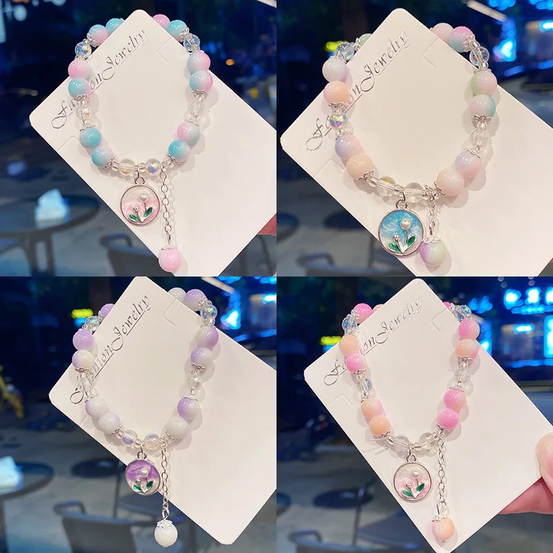 1PC New Simple Beads Crystal Bracelet for Women Girls Nationality Flower Round Picture Tassel Bracelets Jewelry Gifts F2082
1PC New Simple Beads Crystal Bracelet for Women Girls Nationality Flower Round Picture Tassel Bracelets Jewelry Gifts F2082