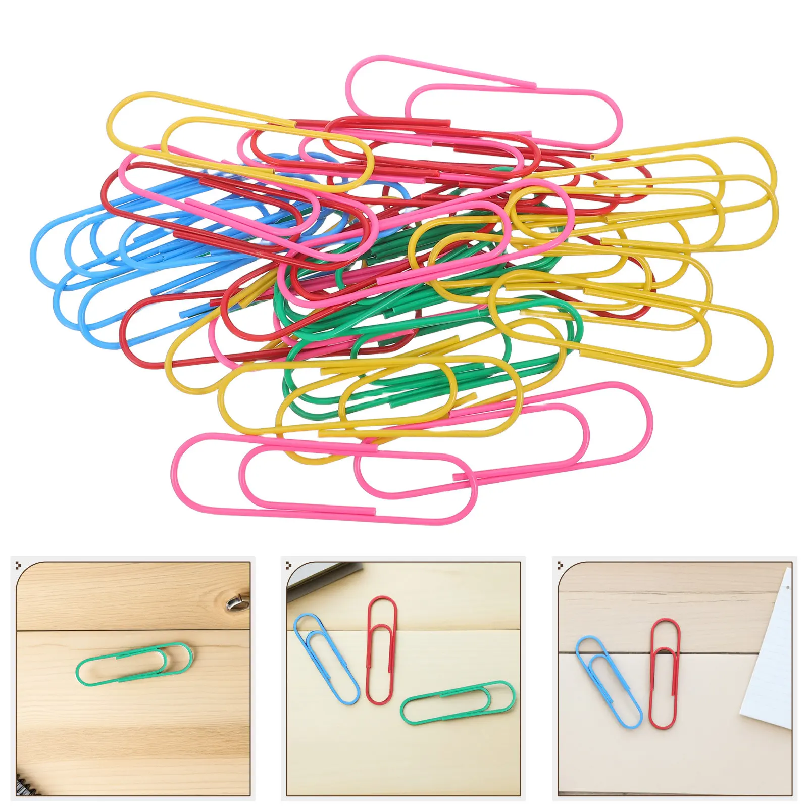 100Pcs Metal Paper Clips Heavy Duty Large Colorful Document Organizing Clips for Office School Home Classroom Stationery
100Pcs Metal Paper Clips Heavy Duty Large Colorful Document Organizing Clips for Office School Home Classroom Stationery