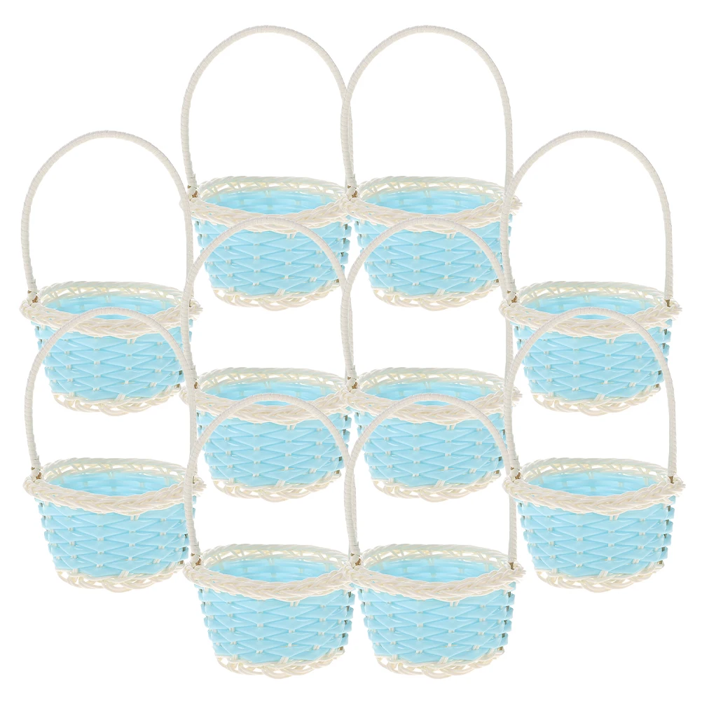 10pcs Baskets Plastic Handheld Small Woven Mini Picnic Baskets Party Favor Easter Basket Party Favor Kids Gifts Picnic Storage
10pcs Baskets Plastic Handheld Small Woven Mini Picnic Baskets Party Favor Easter Basket Party Favor Kids Gifts Picnic Storage