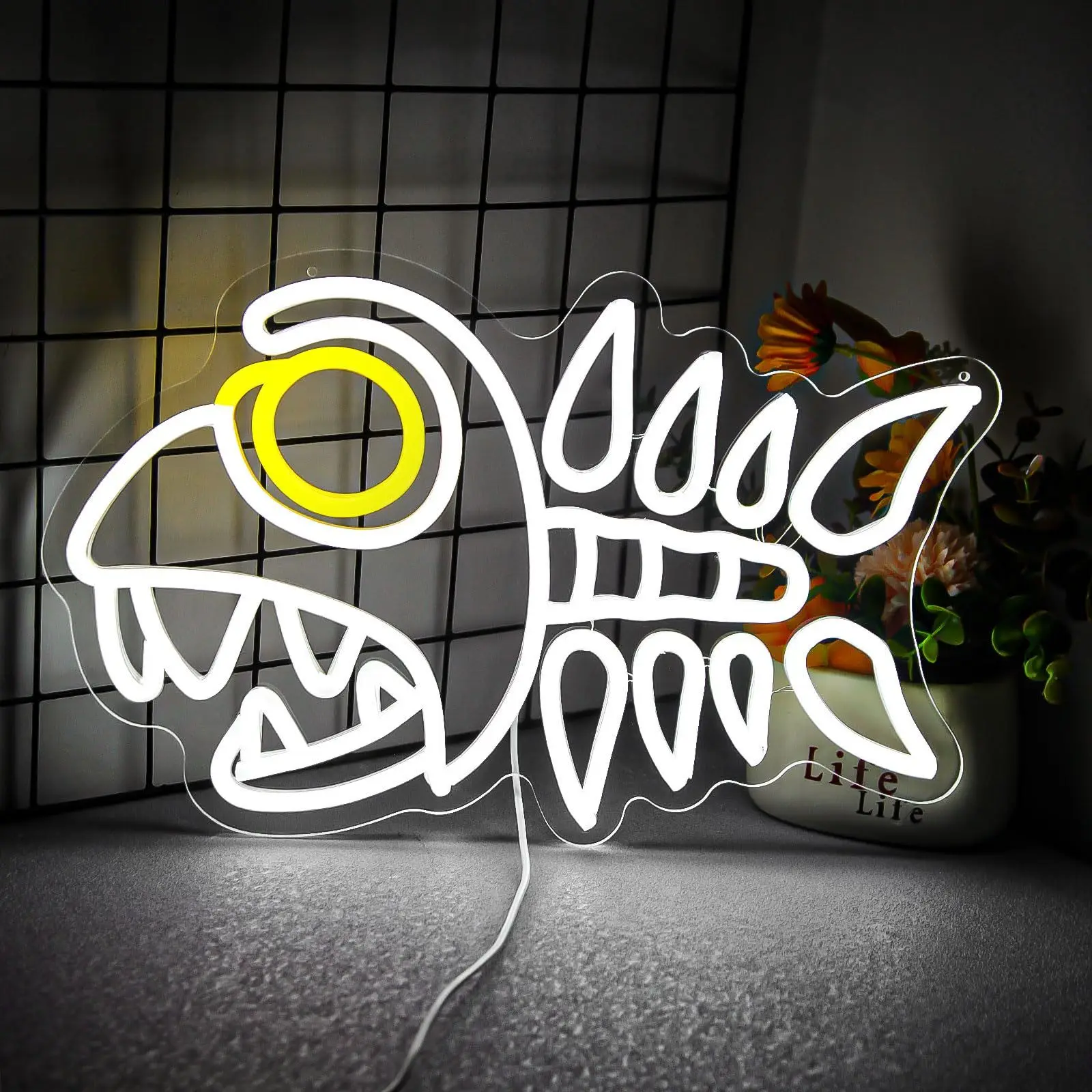 Неоновые огни Fishbone, подвесные настенные светильники для игровых комнат и спален, настенное освещение с питанием от USB и переключателями с регулируемой яркостью
Неоновые огни Fishbone, подвесные настенные светильники для игровых комнат и спален, настенное освещение с питанием от USB и переключателями с регулируемой яркостью
