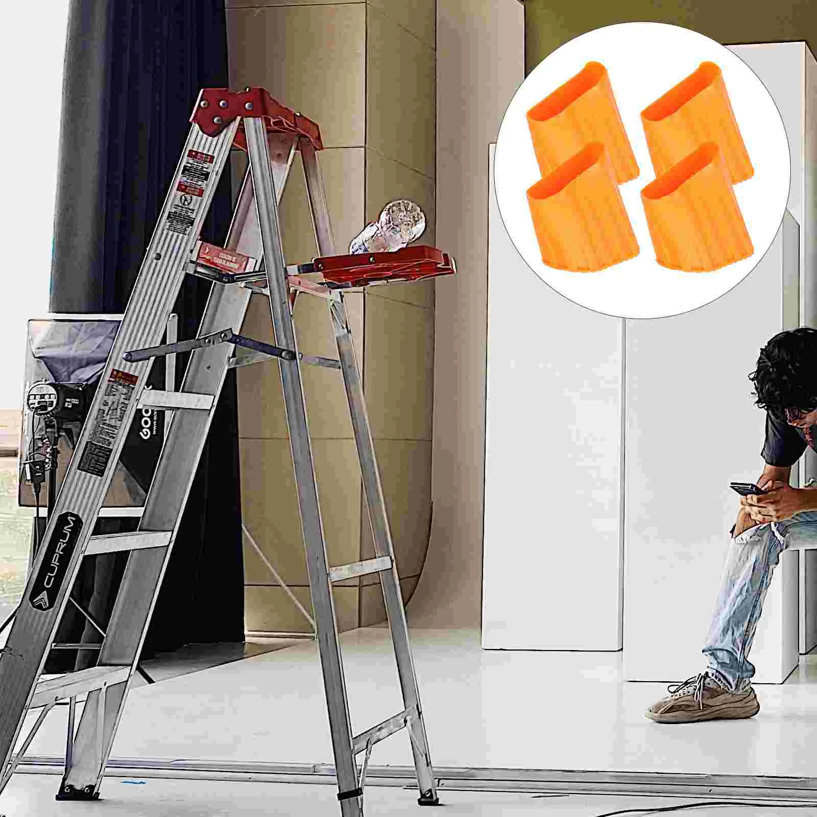 4 Pcs Ladders for Home Foot Cover Replacement Pad Leg Caps Safety Mask Plastic Feet Accessories Orange
4 Pcs Ladders for Home Foot Cover Replacement Pad Leg Caps Safety Mask Plastic Feet Accessories Orange