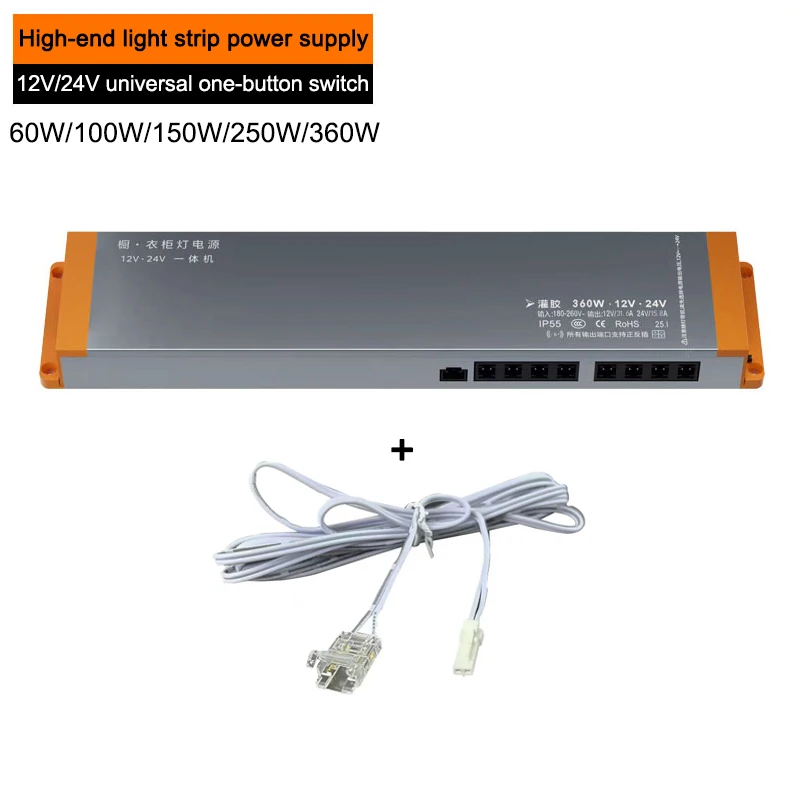 12v 24v Universal Ultra Thin IP55 Power Supply AC180-240V Mute Lighting Transformer LED Driver For LED Strip Light
12v 24v Universal Ultra Thin IP55 Power Supply AC180-240V Mute Lighting Transformer LED Driver For LED Strip Light
