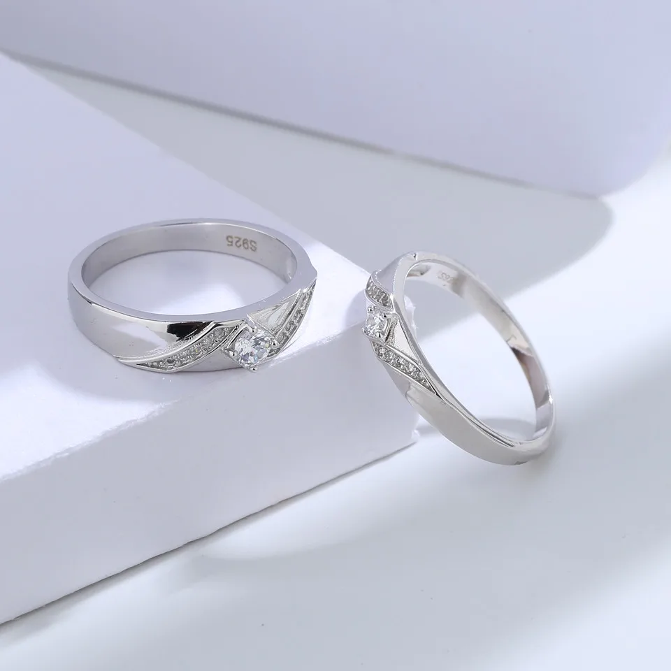 Buyee 925 Sterling Silver Couples Ring White Zircon Ring Finger for Women Men Classic Wedding Fine Jewelry Circle Gift
Buyee 925 Sterling Silver Couples Ring White Zircon Ring Finger for Women Men Classic Wedding Fine Jewelry Circle Gift