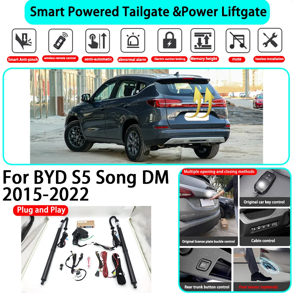 for BYD S5 Song DM 2015-2022 OEM Smart Automatic Powered Tailgate Electric Power Tailgate Lift Kit Key Close Plug and Play
for BYD S5 Song DM 2015-2022 OEM Smart Automatic Powered Tailgate Electric Power Tailgate Lift Kit Key Close Plug and Play