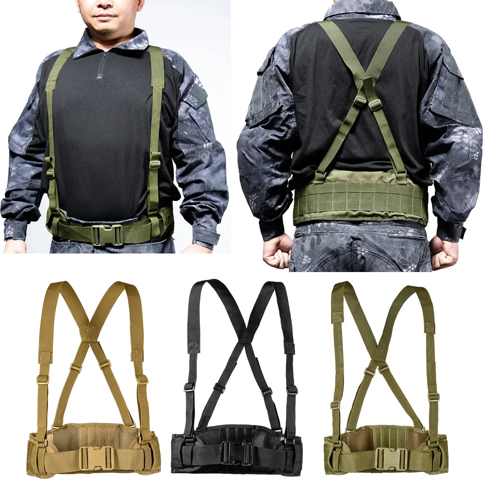 Adjustable Tactical Battle Combat Air-soft Padded Equipment Molle Waist Belt Suspenders Free Straps
Adjustable Tactical Battle Combat Air-soft Padded Equipment Molle Waist Belt Suspenders Free Straps