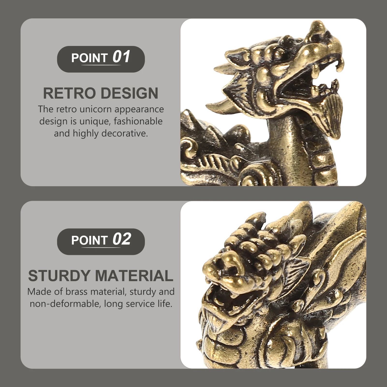 2pcs Pixiu Feng Shui naments Brass Material Lightweight Decorative Statues Vintage Animal Figurines Indoor Desktop Decor
2pcs Pixiu Feng Shui naments Brass Material Lightweight Decorative Statues Vintage Animal Figurines Indoor Desktop Decor