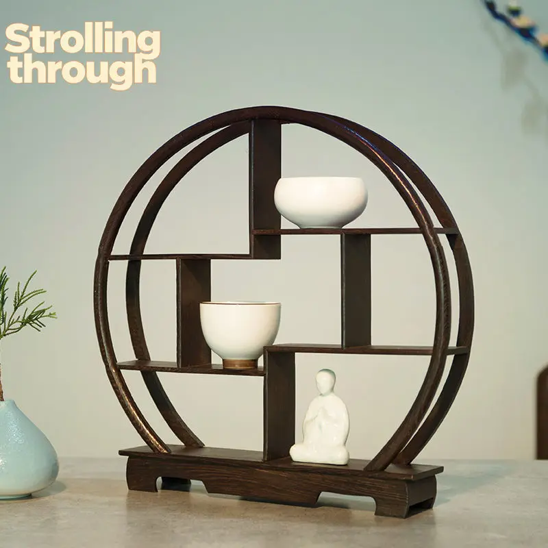 Traditional Rosewood Round Wooden Vintage Vintage Retro Bookshelf for Tea Pots Crafts Rosewood Crafts Shelf 7 Compartment
Traditional Rosewood Round Wooden Vintage Vintage Retro Bookshelf for Tea Pots Crafts Rosewood Crafts Shelf 7 Compartment