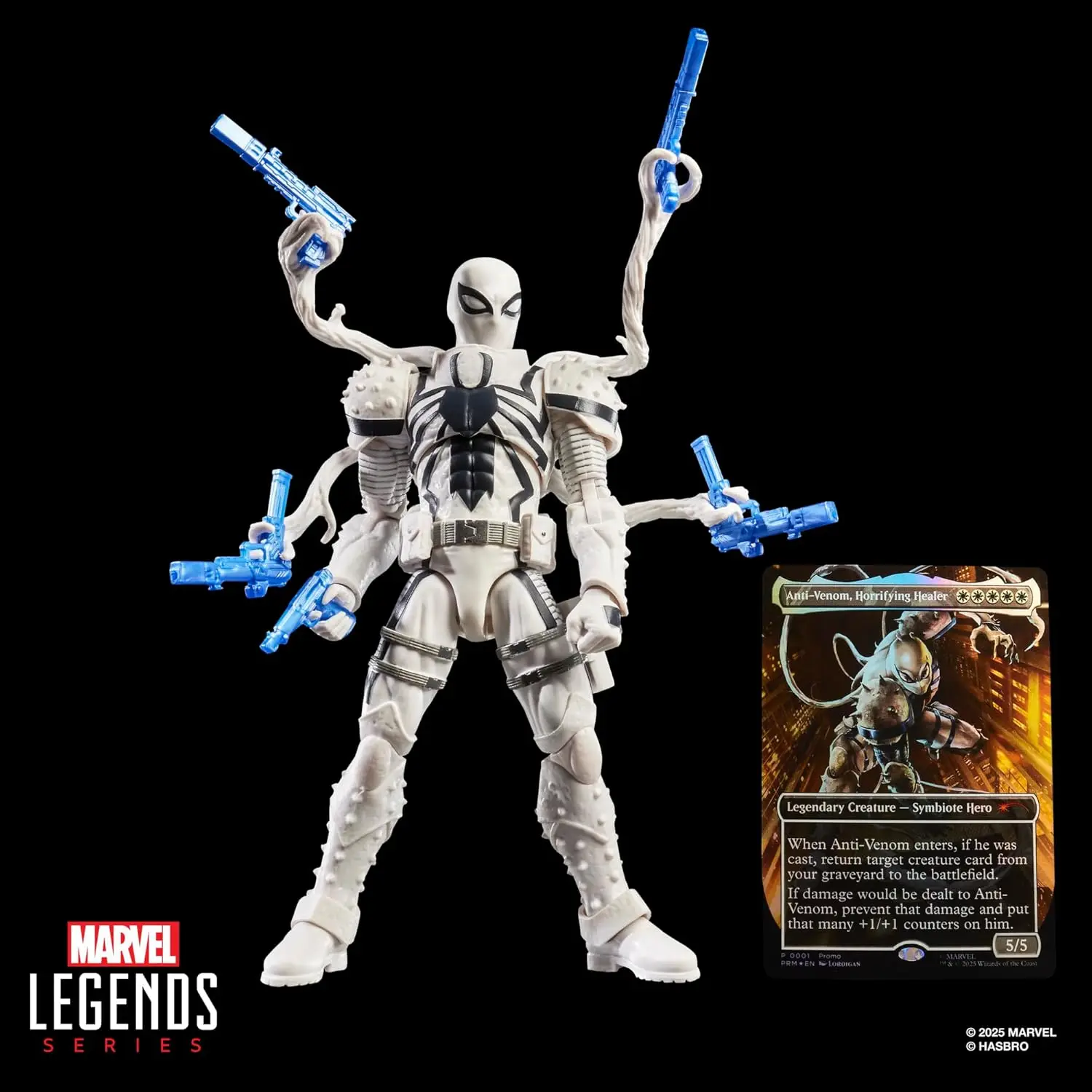 SPIDER-MAN Marvel Legends Series Magic: The Gathering Agent Anti-Venom 6Inch Action Figure Toy & Exclusive Foil Collectible Card
SPIDER-MAN Marvel Legends Series Magic: The Gathering Agent Anti-Venom 6Inch Action Figure Toy & Exclusive Foil Collectible Card