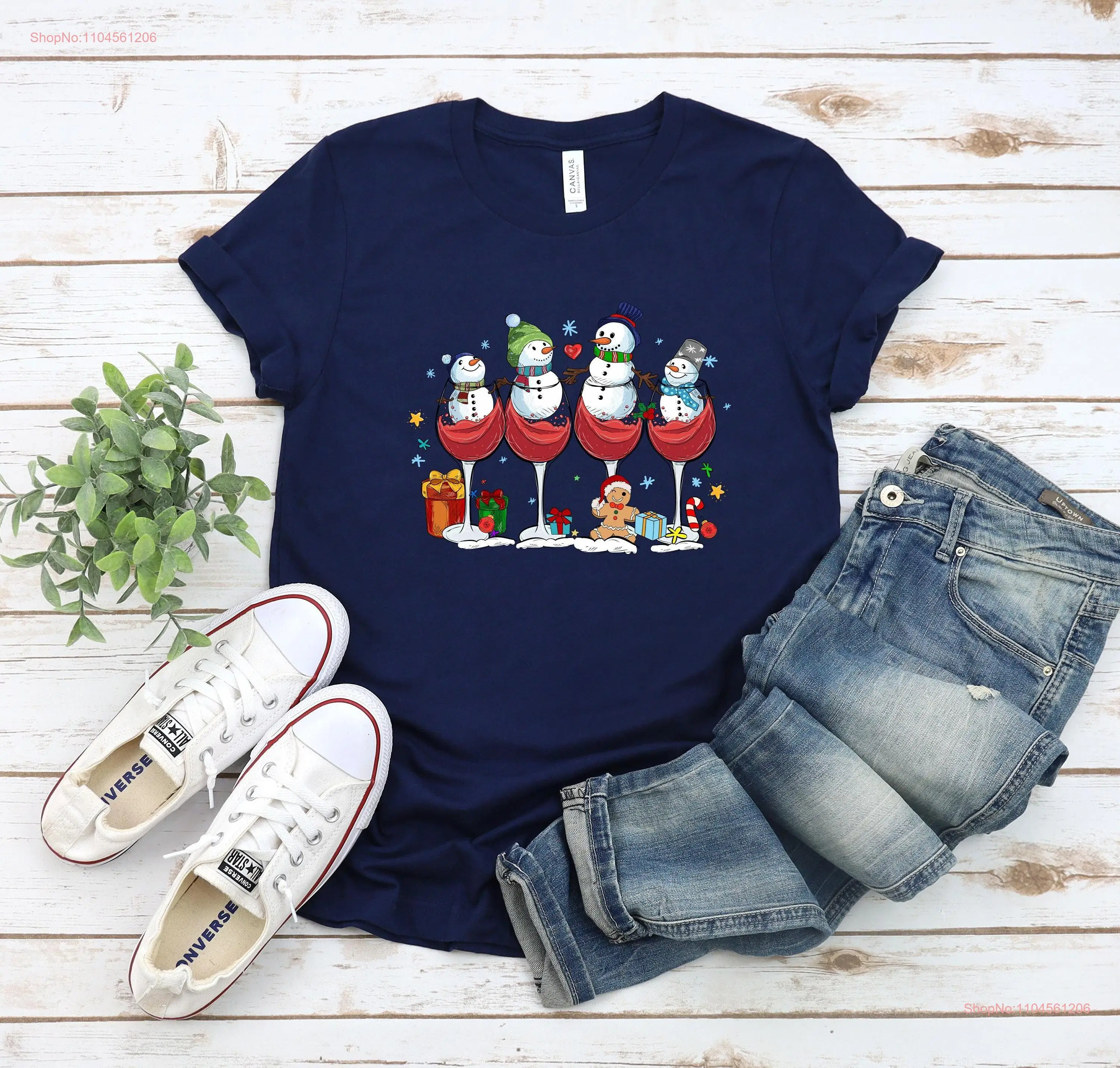 Рождественская футболка Wine Spirits Snowmen Glasses Lover с длинными или короткими рукавами
Рождественская футболка Wine Spirits Snowmen Glasses Lover с длинными или короткими рукавами