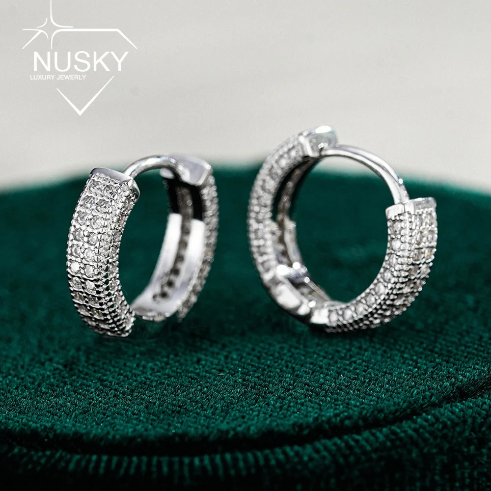 Full Moissanite Hoop Earrings for Women Men D Color Lab Diamond 925 Sterling Silver 18K Gold Plated Hiphop Party Jewelry Gifts
Full Moissanite Hoop Earrings for Women Men D Color Lab Diamond 925 Sterling Silver 18K Gold Plated Hiphop Party Jewelry Gifts